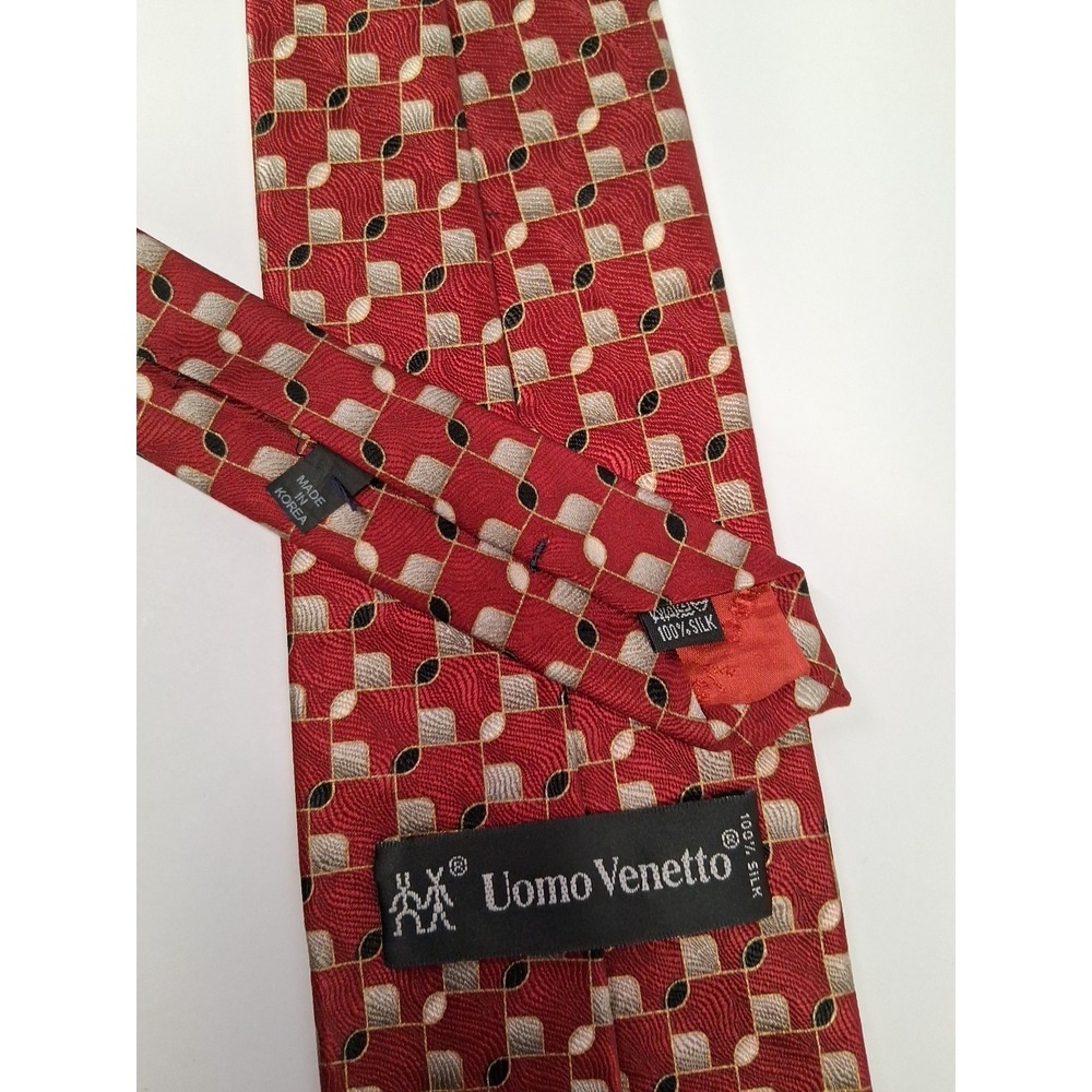 Uomo Venetto Printed Ties (Set Of 2)  58" x 3-3/4"  100% Silk - Picture 3 of 5